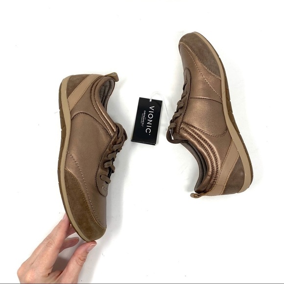 Vionic Willa bronze metallic walking sneakers - Picture 6 of 9